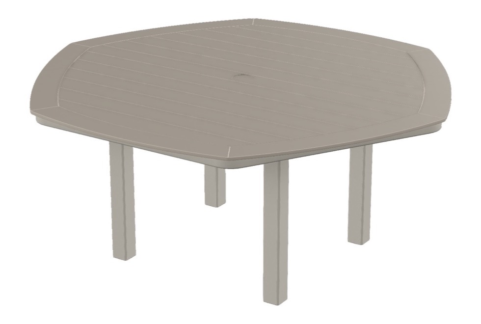 62" Hexagonal Dining Height Table w/ hole
