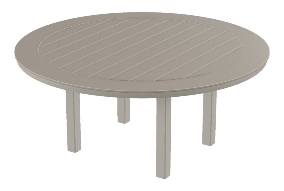 64" Round Dining Height Table w/ hole