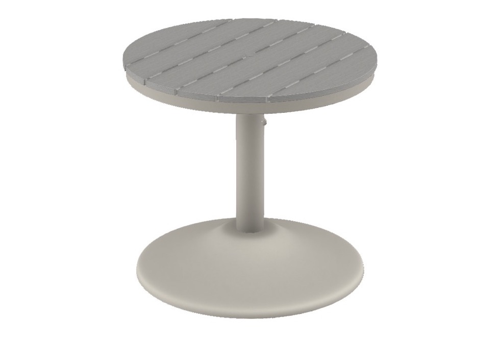 30" Round Dining Height Weighted Pedestal Table w/ hole