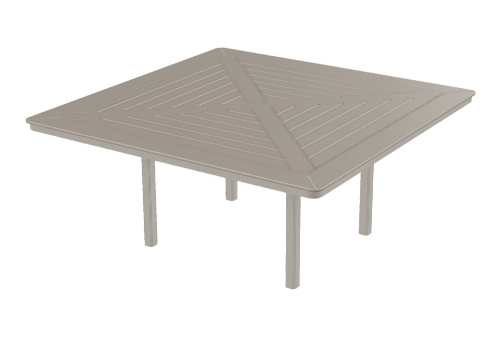 64" Square Dining Height Table w/ hole