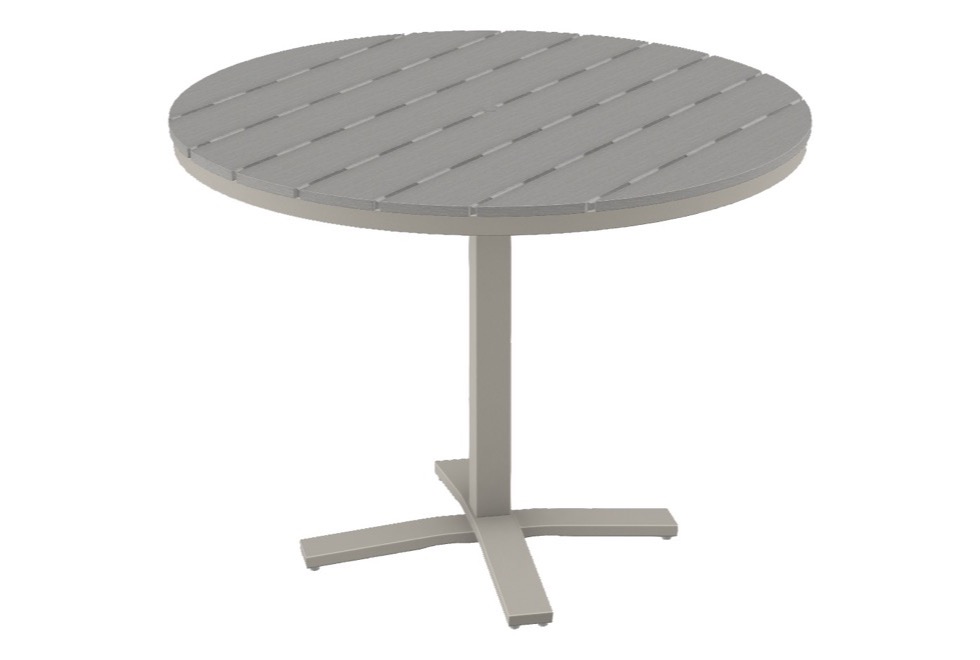 48" Round Balcony Height Pedestal Table w/ hole