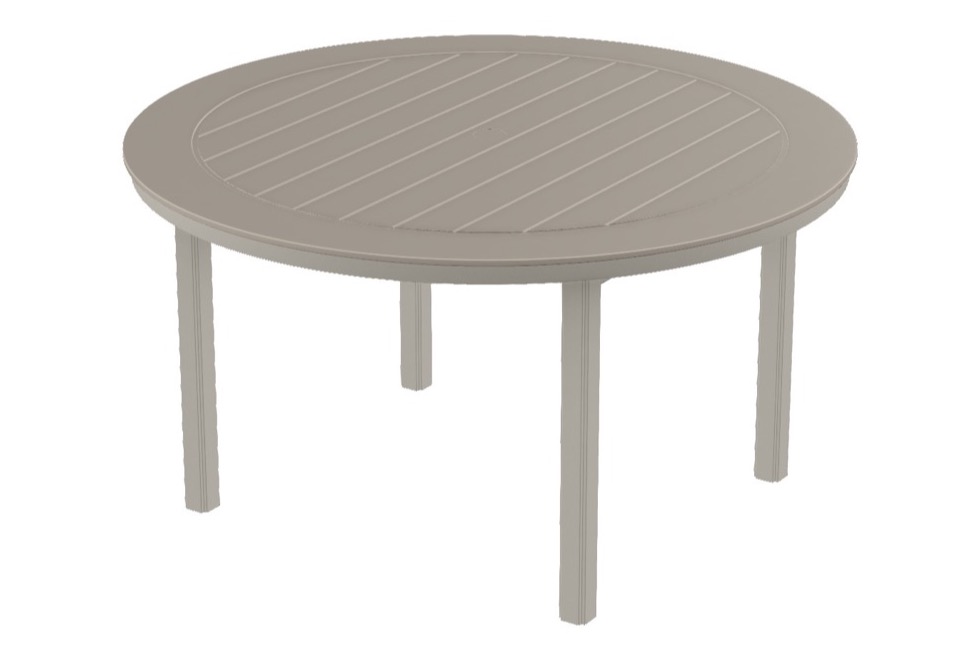54" Round Dining Height Table w/ hole