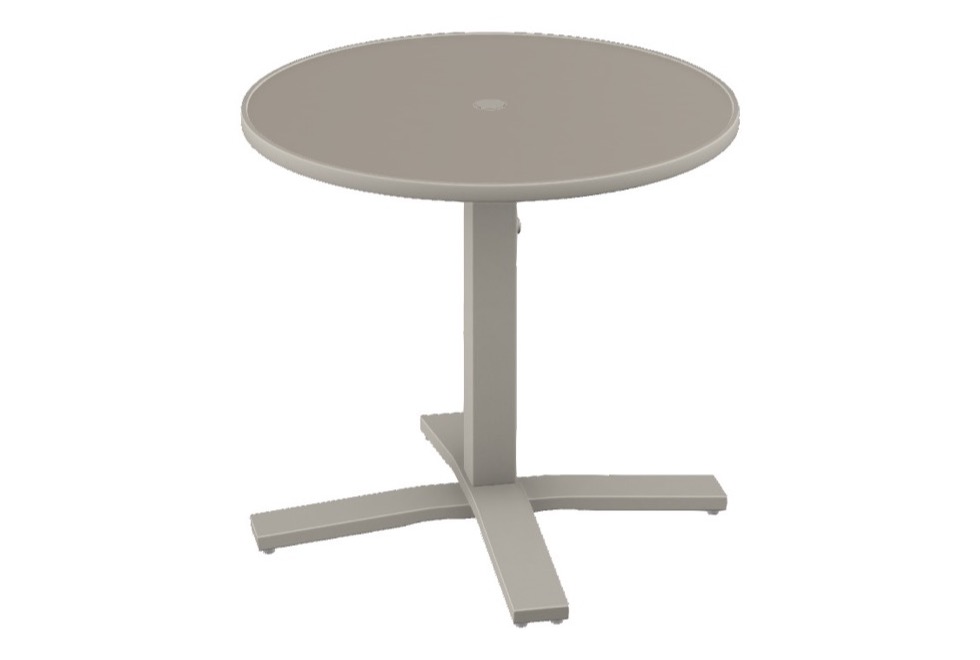 30" Round Dining Height Pedestal Table w/ hole
