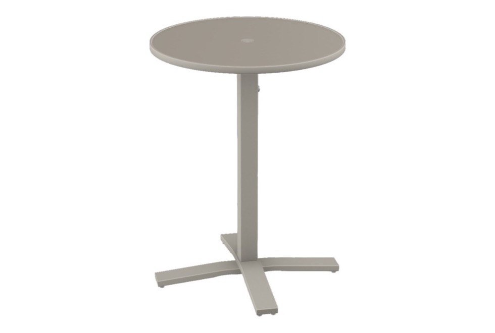 30" Round Bar Height Pedestal Table w/ hole
