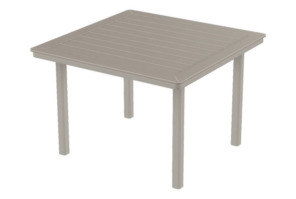 42" Square Dining Height Table w/ hole