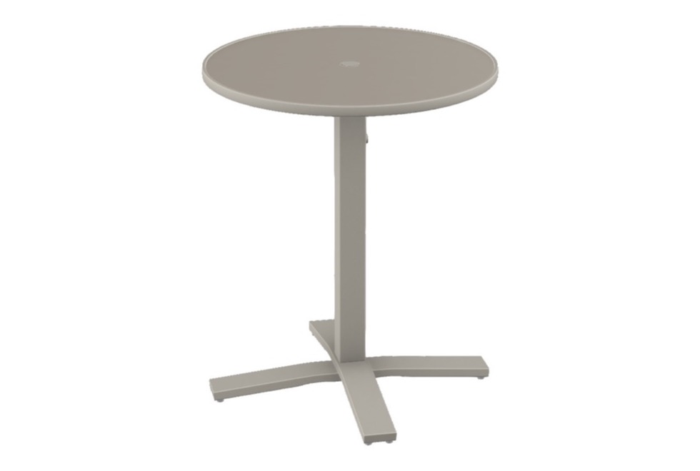 30" Round Balcony Height Pedestal Table w/ hole