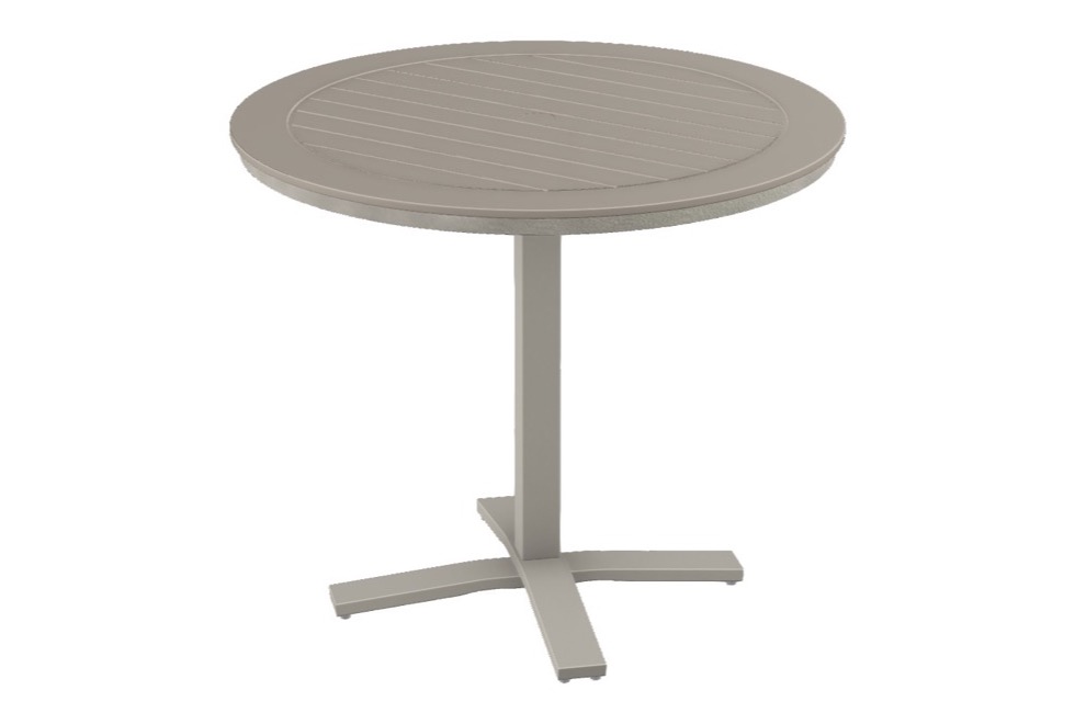 42" Round Balcony Height Pedestal Table w/ hole