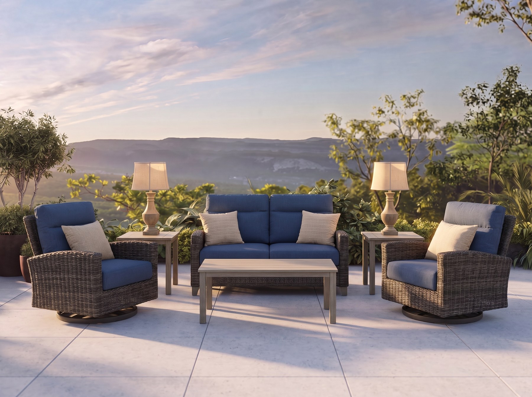 Eureka 3-Piece Loveseat Set