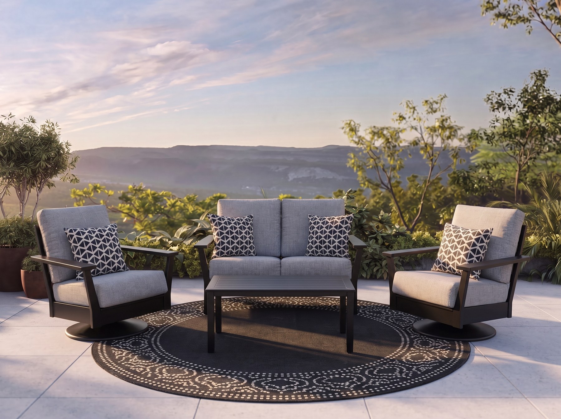 3-Piece Antero Loveseat Set