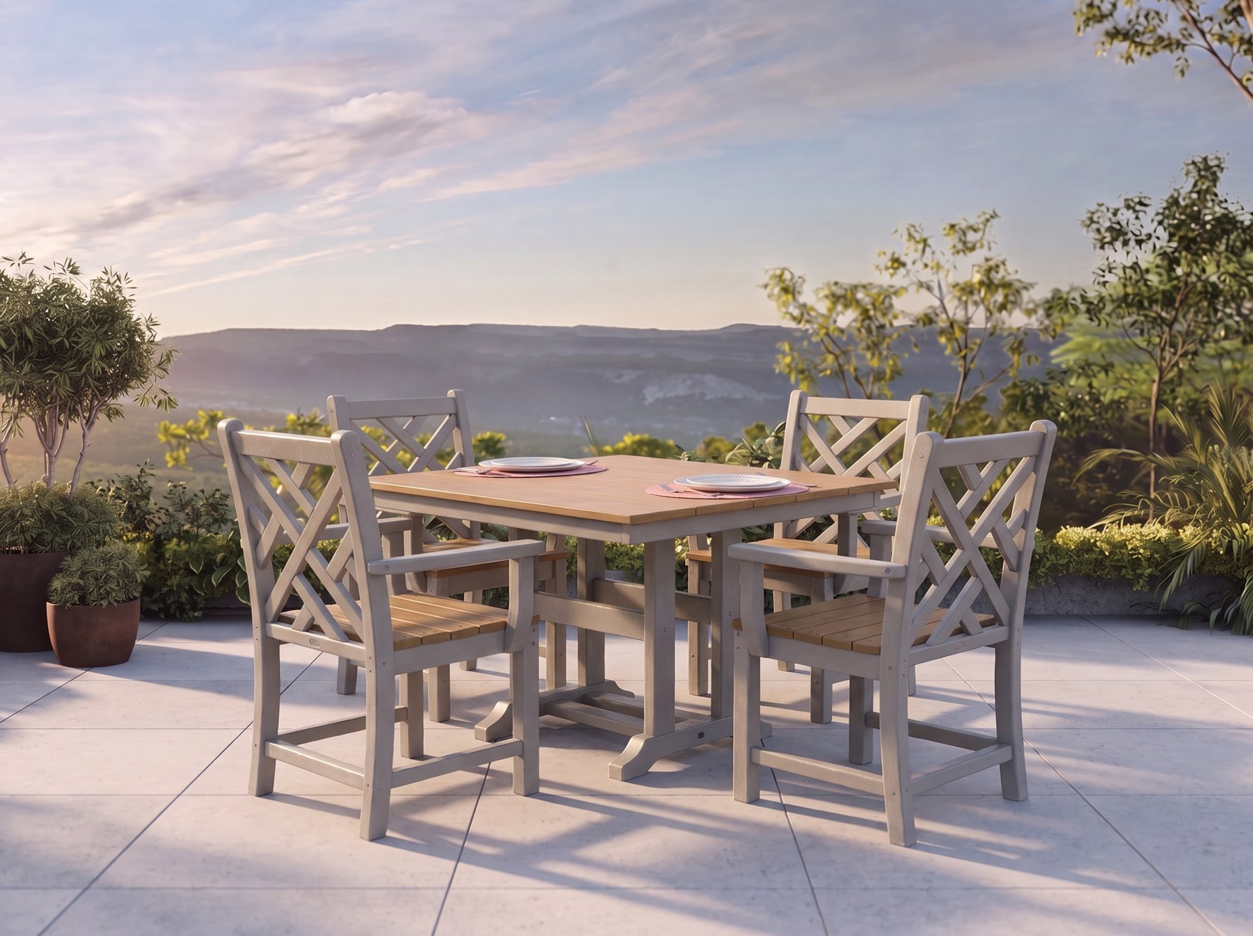 Chippendale 4-Piece Dining Set