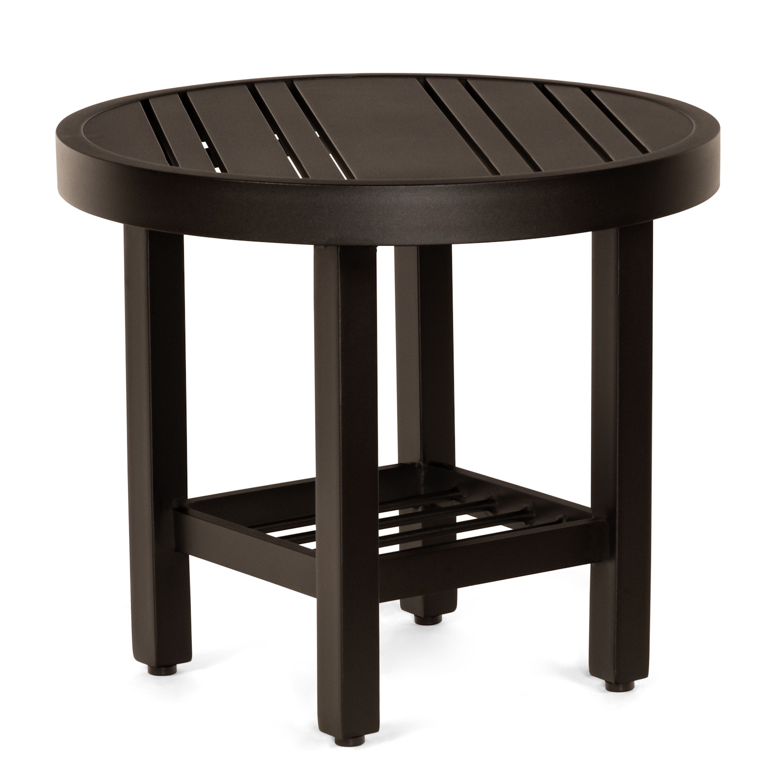 22" Round Tri-Slat End Table
