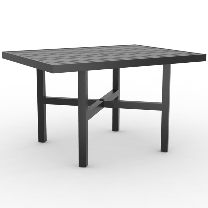 Tri-Slat Elite Rectangular Dining Umbrella Table