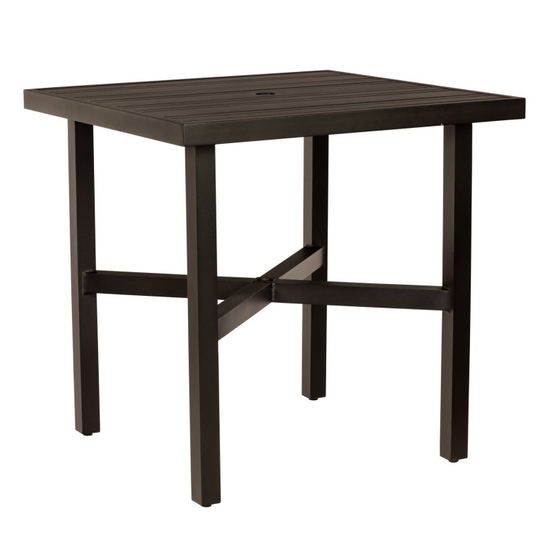 Tri-Slat Elite Square Counter Height Umbrella Table