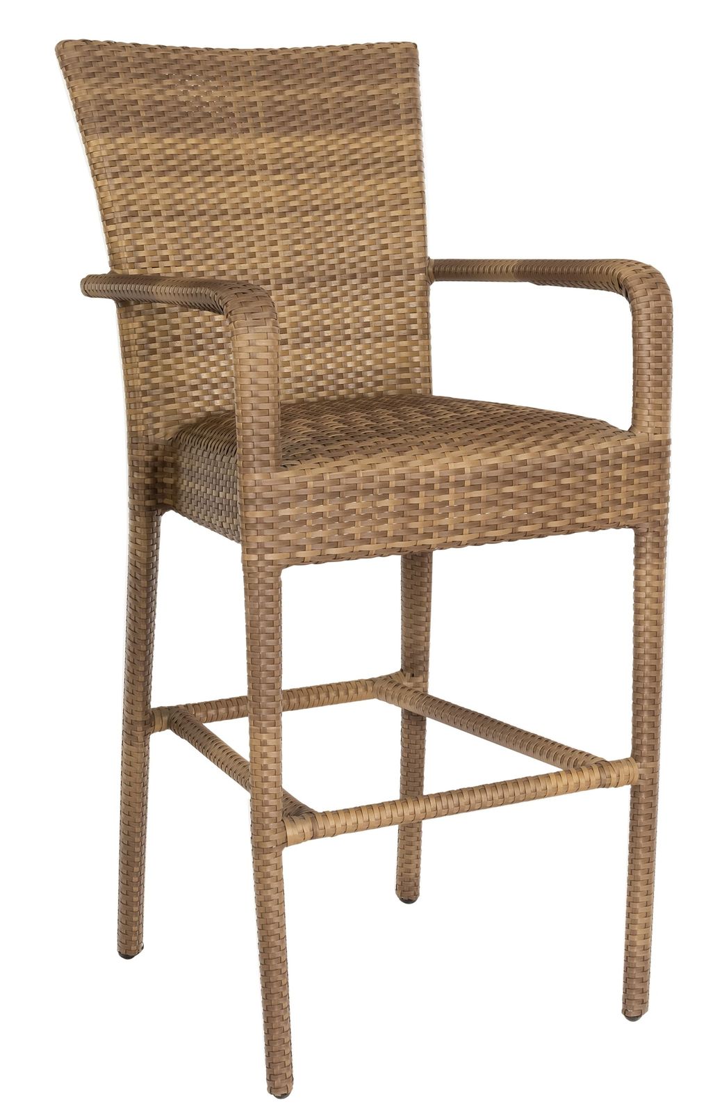 Et Cetera Padded Seat Bar Stool with Arms