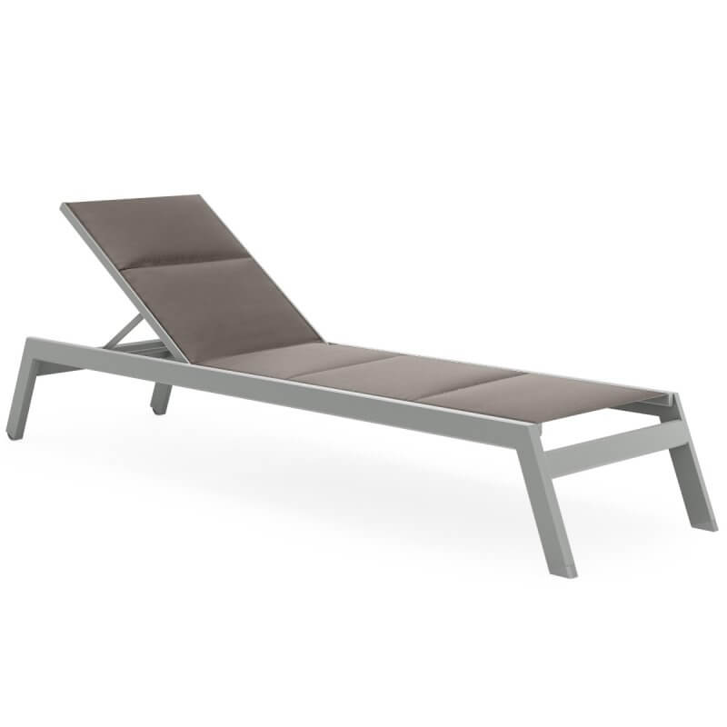 Palm Coast Palm Coast Padded Sling Chaise Lounge 2.0 w/ Casters