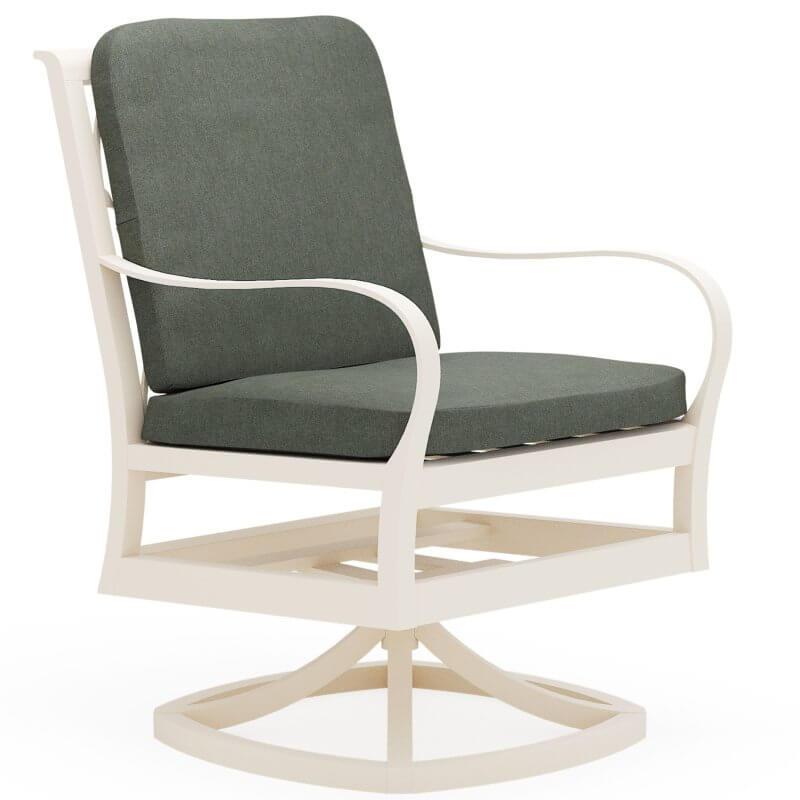 Scala Dining Swivel Arm Chair - With Seat and Back Cushion
