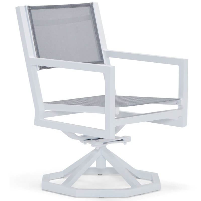 Palm Coast Sling Swivel Rocking Dining Chair