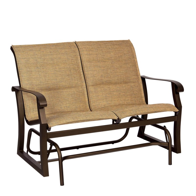 Cortland Padded Sling Gliding Loveseat
