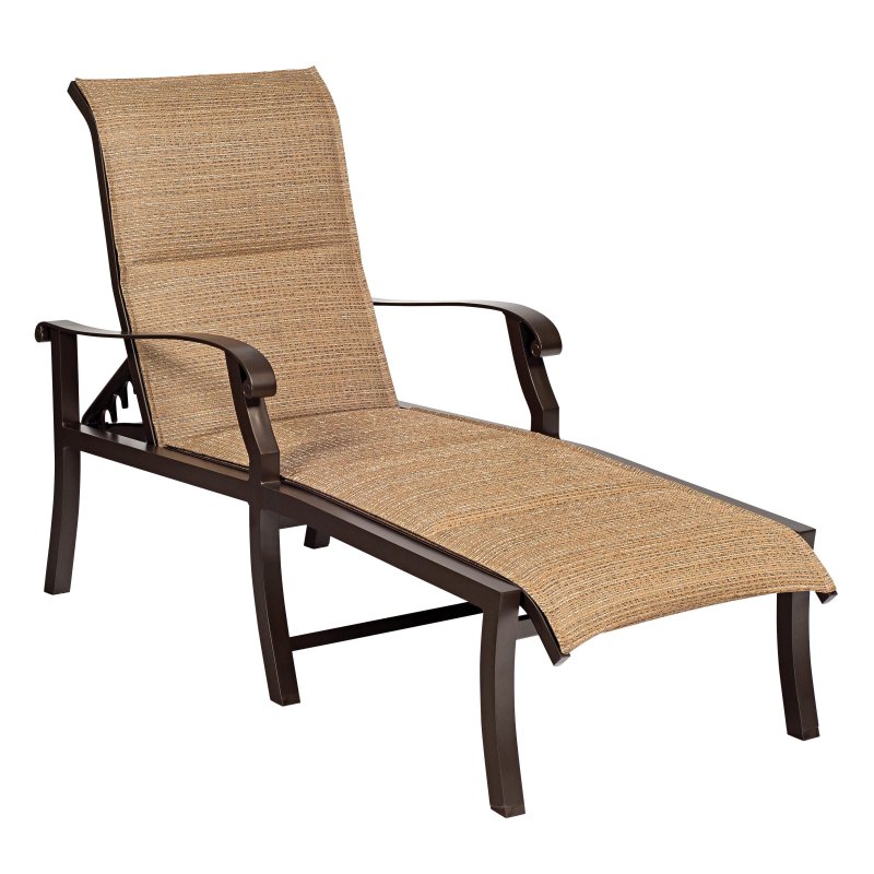 Cortland Padded Sling Adjustable Chaise Lounge