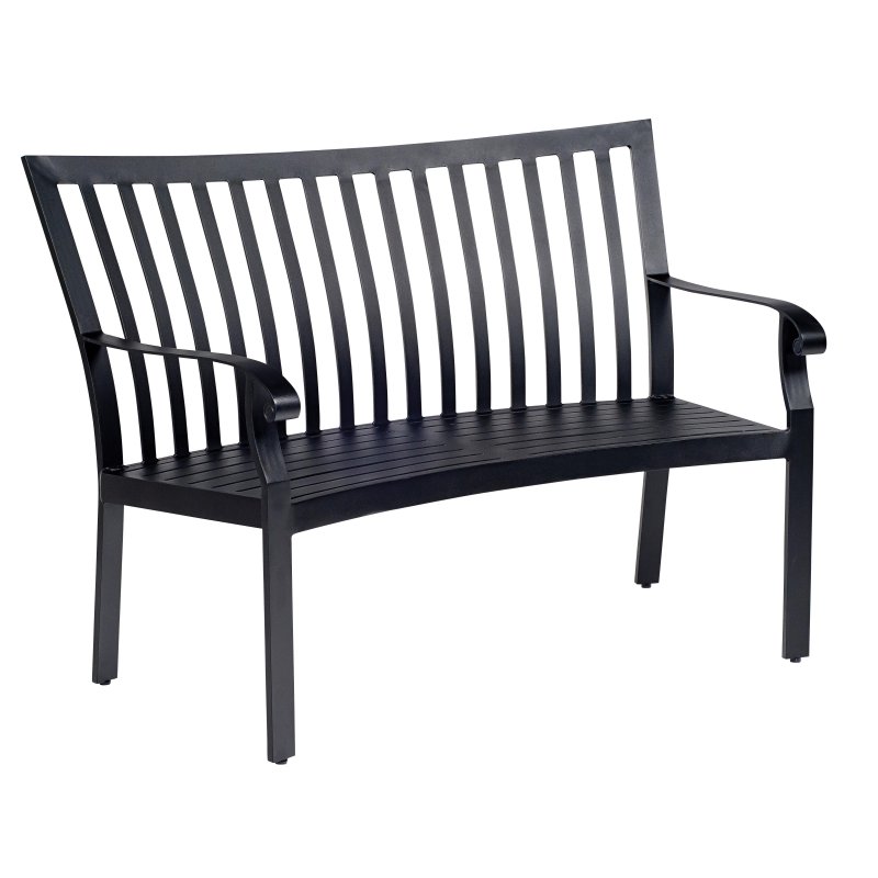Cortland Cushion Crescent Shaped Bench