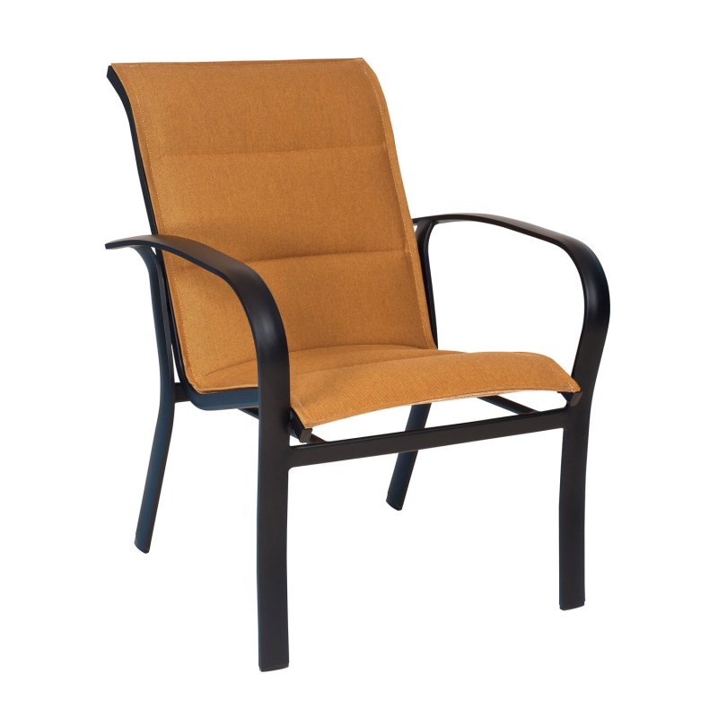 Fremont Padded Sling Dining Arm Chair - Stackable