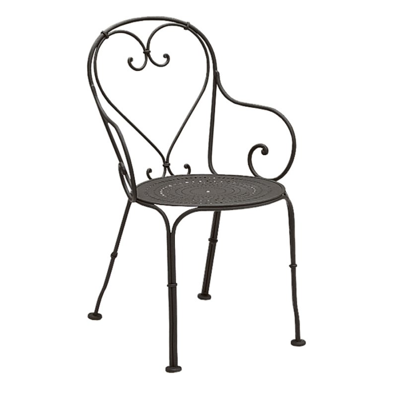 Parisienne Arm Chair - Pattern Metal Seat