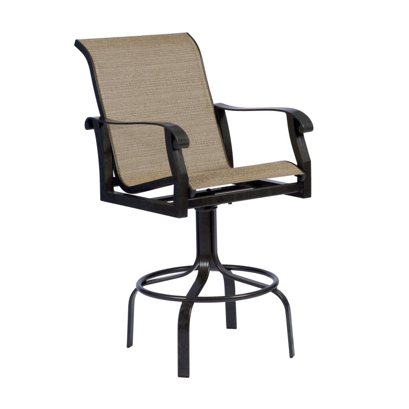Cortland Sling Swivel Bar Stool