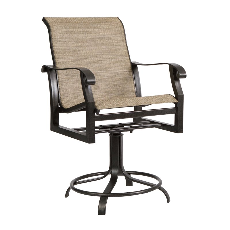 Cortland Sling Swivel Counter Stool
